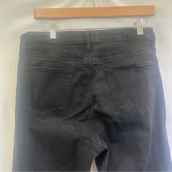 Lucky Brand Bridgette Skinny Black Jeans Womens Size 14 Raw Hem Basic Staple - Picture 4 of 10